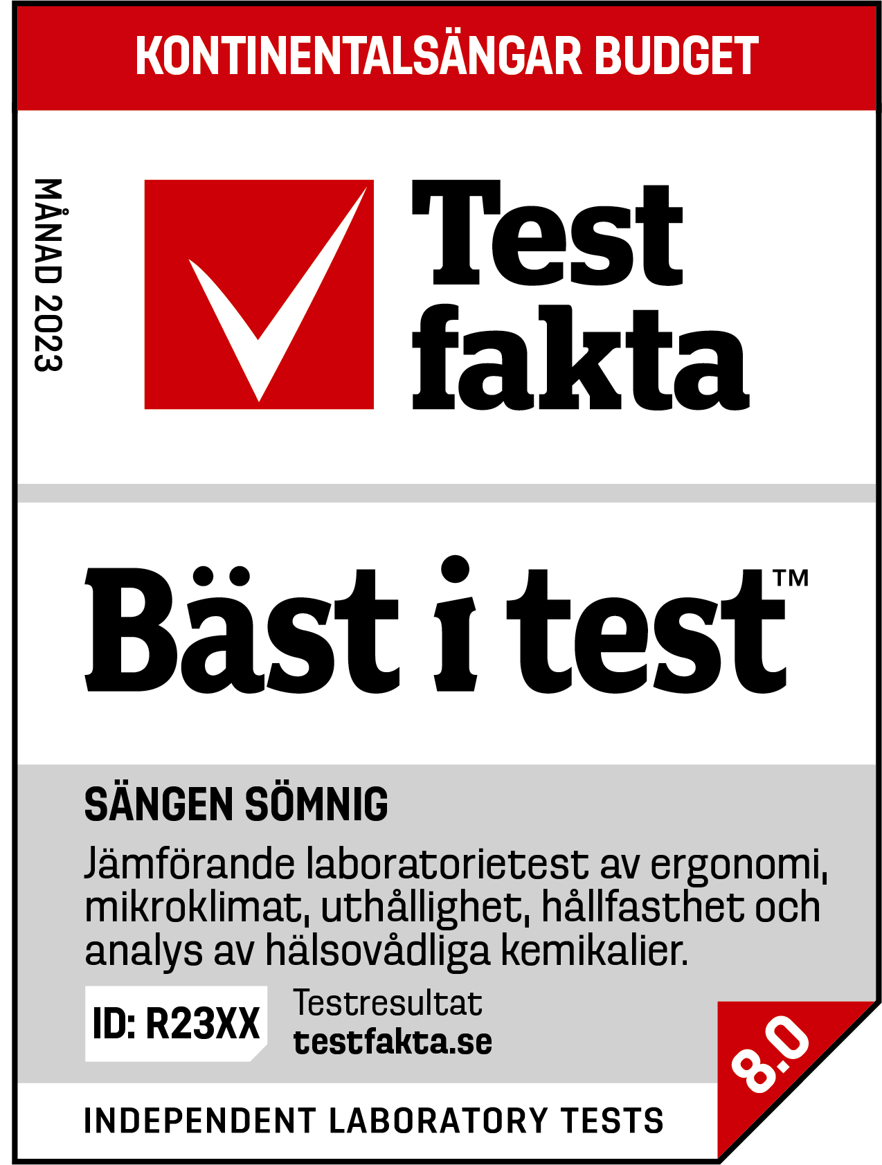 Bäst i test Kontinental Budget